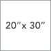 20 in. x 30 in