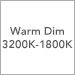 Warm Dim 3000K-1800K