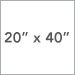 20 Inch x 40 Inch