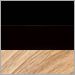 Black Bowl with Black Accent and Soaptreated Oak Legs