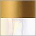Natural Aged Brass with Iridescent Glass