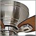 Brushed Nickel with Walnut and Burnt Walnut