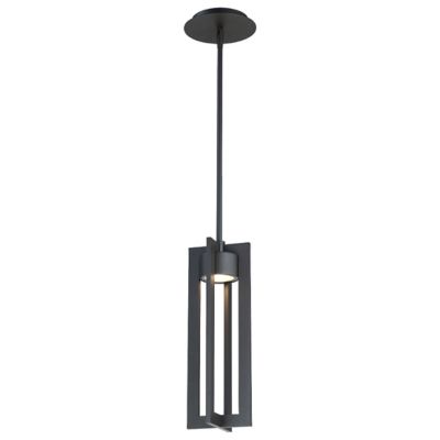 dweLED Chamber Outdoor Pendant Light - Size: 1 light - PD-W48616-BK