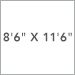 8 Ft. 6 In. x 11 Ft. 6 In.
