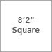 8 ft 2 in Square