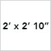 2 Ft. x 2 Ft. 10 In.