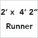 2 Ft. x 4 Ft. 2 In. Runner