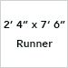 2 Ft. 4 In. x 7 Ft. 6 In. Runner