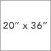 20 x 36
