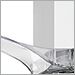 Matte White with Clear Arcylic