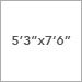 5 ft 3 in x 7 ft 6 in