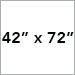 42 in x 72 in