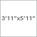 3 Ft. 11 In. x 5 Ft. 11 In.