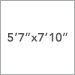 5 Ft. 7 In. x 7 Ft. 10 In.