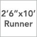 2 Ft. 6 In. X 10 Ft. Runner
