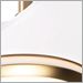 Satin Brass with Matte White