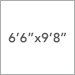 6 ft 6 in x 9 ft 8 in