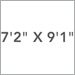 7 Ft. 2 In. x 9 Ft.1 In.