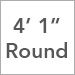 4 ft 1 in Round
