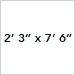 2 ft 3 In x 7 ft 6 In