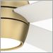 Brushed Satin Brass with Matte White Blades