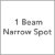 1 Beam. Narrow Spot