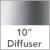10in. Diffuser / Fiber Shades