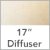 17in. Diffuser / Parchment Shades