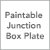 Paintable Junction Box Plate