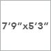 7 Ft. 9 In. x 5 Ft. 3 In.