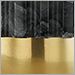 Black Marble with Vintage Brass