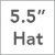 5.5 Inch Hat
