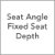 Adjustable Tilt & Seat Angle/Fixed Seat Depth