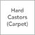 Hard Castors (Carpet)