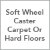 Soft Wheel Caster, Carpet Or Hard Floors