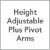 Height Adjustable plus Pivot