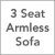 3-Seat Armless Sofa