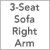 3-Seat Sofa Right Arm