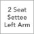 2-Seat Settee Left Arm