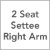 2-Seat Settee Right Arm