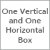 One Vertical and One Horizontal Box