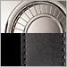 Polished Nickel/Leather Black