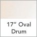 17 in. Oval Drum / Natural Anna