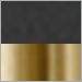 Black with Warm Brass accents