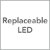 Replaceable LED
