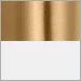 Burnished Brass with Glossy White