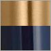 Burnished Brass with Navy