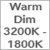 Warm to Dim 3200K-1800K