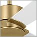 Burnished Brass with Matte White Blades