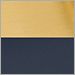 Aged Brass with Soft Navy